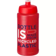 Baseline 500 ml butelka sportowa z recyklingu, czerwony