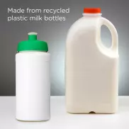 Baseline 500 ml butelka sportowa z recyklingu, biały, zielony