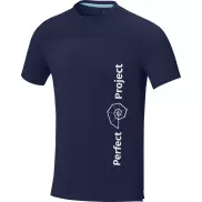 Borax luźna koszulka męska z certyfikatem recyklingu GRS, xs, niebieski