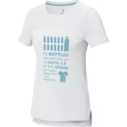 Borax luźna koszulak damska z certyfikatem recyklingu GRS, s, biały