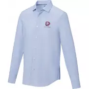 Cuprite męska organiczna koszulka z długim rękawem z certyfikatem GOTS, s, niebieski