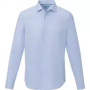 Cuprite męska organiczna koszulka z długim rękawem z certyfikatem GOTS, l, niebieski