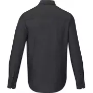 Cuprite męska organiczna koszulka z długim rękawem z certyfikatem GOTS, s, czarny