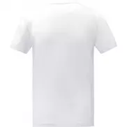 Koszulka męska Somoto z krótkim rękawem i kołnierzem w serek , xs, biały