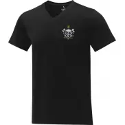 Koszulka męska Somoto z krótkim rękawem i kołnierzem w serek , s, czarny
