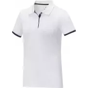 Damska koszulka polo duotone Morgan z krótkim rękawem, xs, biały