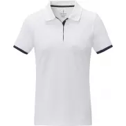 Damska koszulka polo duotone Morgan z krótkim rękawem, xs, biały