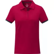 Damska koszulka polo duotone Morgan z krótkim rękawem, 2xl, czerwony