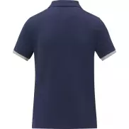 Damska koszulka polo duotone Morgan z krótkim rękawem, s, niebieski