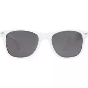 Okulary przeciwsłoneczne z plastiku PET z recyklingu Sun Ray, biały
