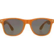 Okulary przeciwsłoneczne z plastiku PET z recyklingu Sun Ray, pomarańczowy