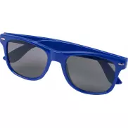 Okulary przeciwsłoneczne z plastiku PET z recyklingu Sun Ray, niebieski