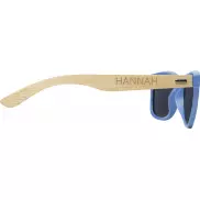 Okulary przeciwsłoneczne z bambusa Sun Ray, niebieski