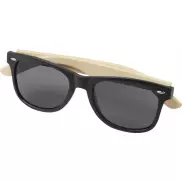 Okulary przeciwsłoneczne z bambusa Sun Ray, czarny