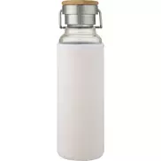 Szklana butelka Thor o pojemności 660 ml z neoprenowym pokrowcem, biały