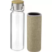 Szklana butelka Thor o pojemności 660 ml z neoprenowym pokrowcem, piasek pustyni