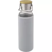 Szklana butelka Thor o pojemności 660 ml z neoprenowym pokrowcem, szary