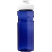 Bidon H2O Active® Base Tritan™ o pojemności 650 ml z klapką, niebieski, biały