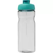 Bidon H2O Active® Base Tritan™ o pojemności 650 ml z klapką, biały, niebieski