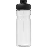 Bidon H2O Active® Base Tritan™ o pojemności 650 ml z klapką, biały, czarny