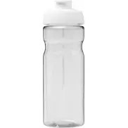 Bidon H2O Active® Base Tritan™ o pojemności 650 ml z klapką, biały, biały