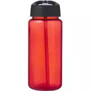 Bidon H2O Active® Octave Tritan™ o pojemności 600 ml z dzióbkiem, czerwony, czarny