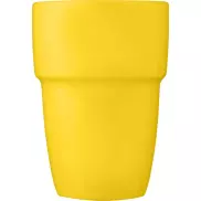4-częściowy zestaw upominkowy Staki z kubkami z możliwością układania jeden na drugim o pojemności 280 ml, żółty