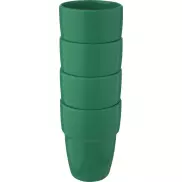 4-częściowy zestaw upominkowy Staki z kubkami z możliwością układania jeden na drugim o pojemności 280 ml, zielony