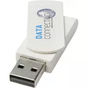 Pamięć USB Rotate wykonana ze słomy pszenicznej o pojemności 4GB, biały