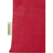 Torba na zakupy Orissa z bawełny organicznej z certyfikatem GOTS o gramaturze 140 g/m², czerwony