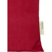 Torba na zakupy Orissa z bawełny organicznej z certyfikatem GOTS o gramaturze 140 g/m², czerwony