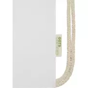 Plecak ściągany sznurkiem Orissa z bawełny organicznej z certyfikatem GOTS o gramaturze 140 g/m², biały
