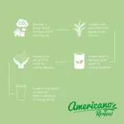 Izolowany kubek Americano® Renew o pojemności 350 ml z odporną na rozlanie pokrywką, zielony