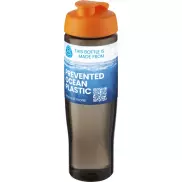 H2O Active® Eco Tempo 700 ml bidon z klapką, pomarańczowy, szary