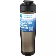 H2O Active® Eco Tempo 700 ml bidon z klapką, czarny, szary