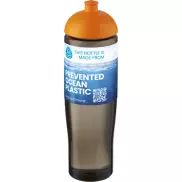 H2O Active® Eco Tempo 700 ml bidon z kopułową pokrywką, pomarańczowy, szary