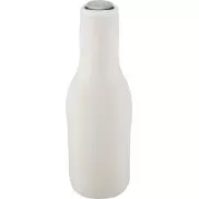 Uchwyt na butelkę z neoprenu z recyklingu Fris, biały
