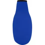 Uchwyt na butelkę z neoprenu z recyklingu Fris, niebieski