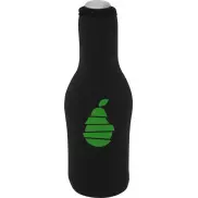 Uchwyt na butelkę z neoprenu z recyklingu Fris, czarny