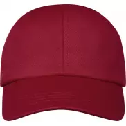Cerus 6-panelowa luźna czapka z daszkiem, czerwony