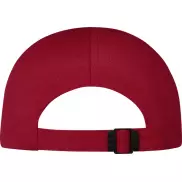 Cerus 6-panelowa luźna czapka z daszkiem, czerwony