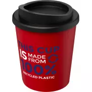 Kubek izolowany z recyklingu Americano® Espresso o pojemności 250 ml , czerwony, czarny