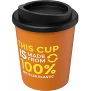 Kubek izolowany z recyklingu Americano® Espresso o pojemności 250 ml , pomarańczowy, czarny
