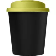 Kubek Americano® Espresso Eco z recyklingu o pojemności 250 ml z pokrywą odporną na zalanie , czarny, zielony