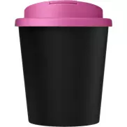 Kubek Americano® Espresso Eco z recyklingu o pojemności 250 ml z pokrywą odporną na zalanie , czarny, różowy