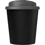 Kubek Americano® Espresso Eco z recyklingu o pojemności 250 ml z pokrywą odporną na zalanie , czarny, szary