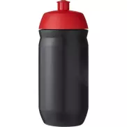 Bidon HydroFlex™o pojemności 500 ml, czerwony, czarny