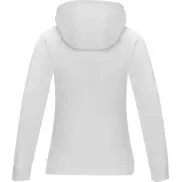 Sayan damska ciepła bluza z kapturem i zamkiem na pół długości, 2xl, biały