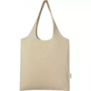 Pheebs modna torba na zakupy o pojemności 7 l z bawełny z recyklingu o gramaturze 150 g/m², piasek pustyni
