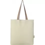 Rainbow torba na zakupy o pojemności 5 l z bawełny z recyklingu o gramaturze 180 g/m², piasek pustyni